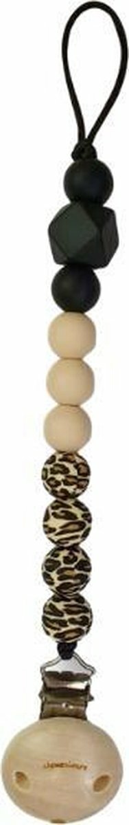 Chewies & More Silicone Speenkoord Leopard/Navaho/Zwart 