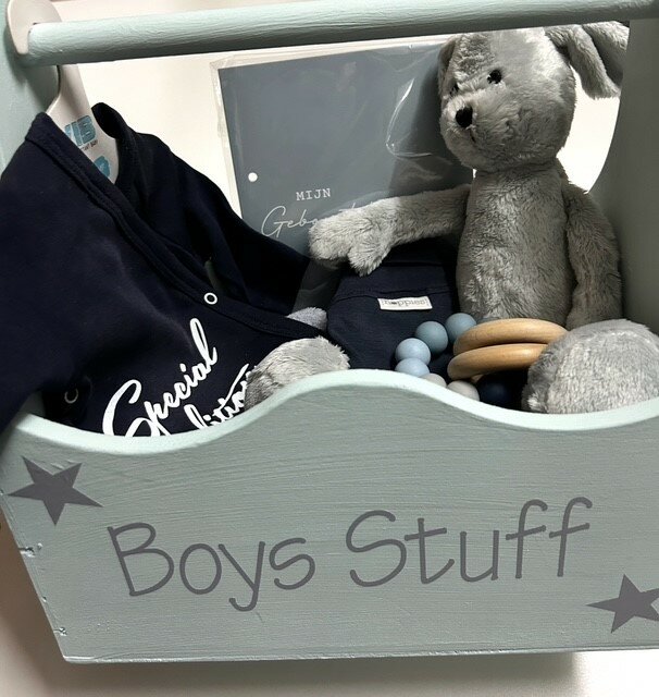 Kraamcadeau – "Boys Stuff" Cadeaubox