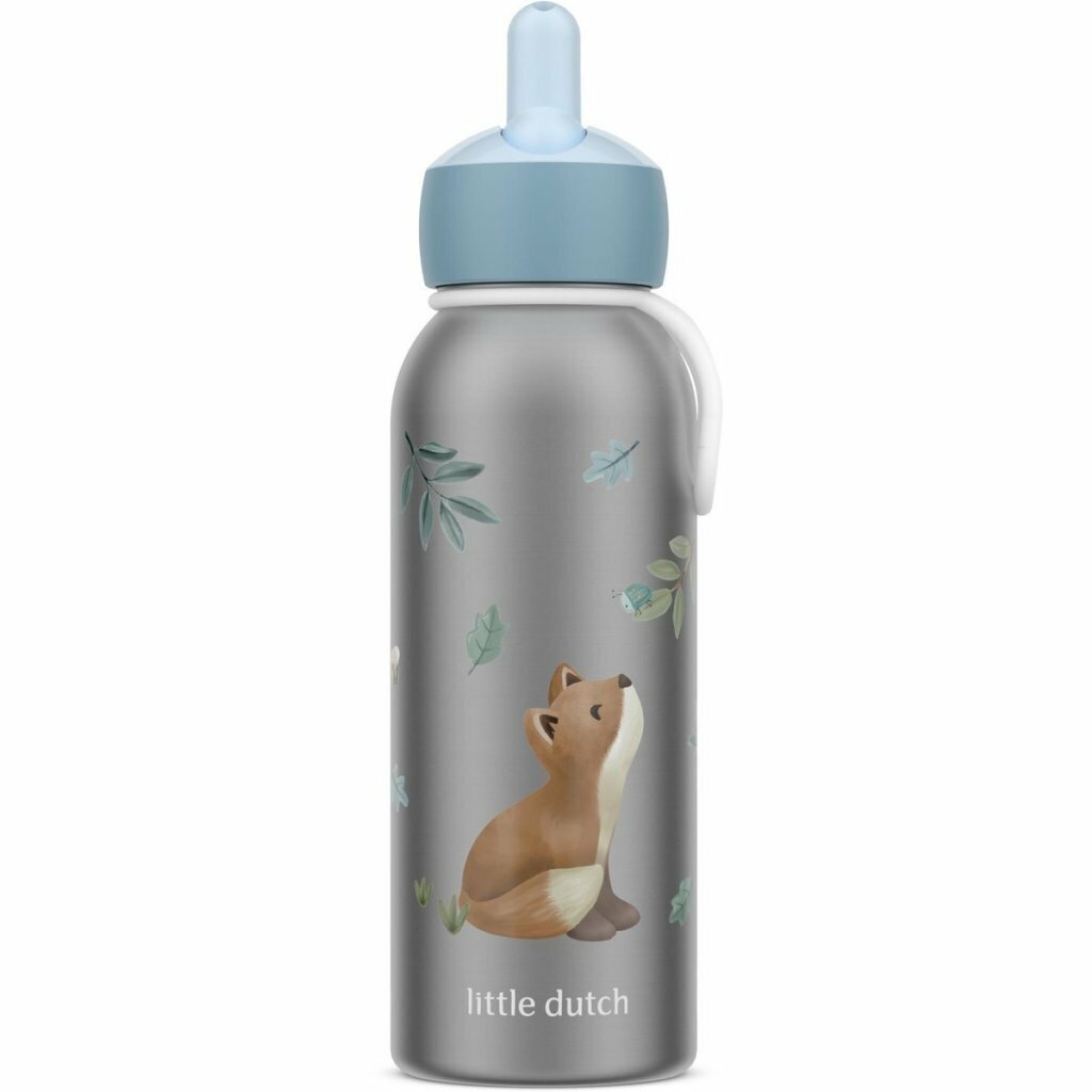 Mepal Isoleerfles Flip Little Dutch Forest Friends 350 ml RVS/Blauw