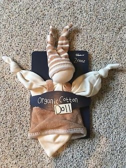 Keptin Jr zmooz organic cotton doll brown natural