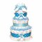 Luiertaart   blauw of roze 3 lagen 
