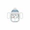 Mepal Little Dutch Forest Friends Antilekbeker Blauw/Wit