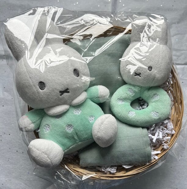 Kraamcadeau nijntje mint