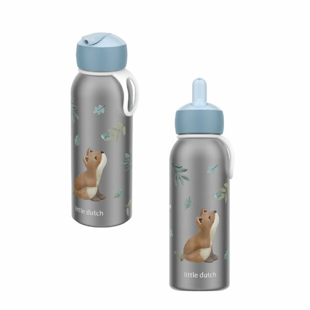 Mepal Isoleerfles Flip Little Dutch Forest Friends 350 ml RVS/Blauw
