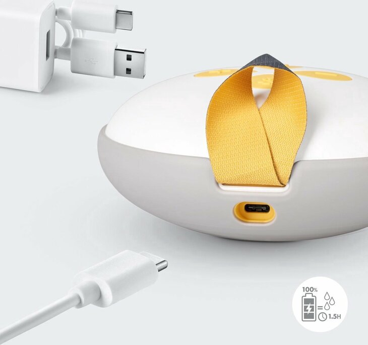 Medela Swing Maxi Borstkolf Kolfapparaat Dubbele elektrische kolf - Oplaadbare accu - USB lader
