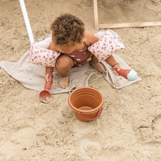 Swim Essentials Zwembandjes &ndash; Oudroze Panterprint (0&ndash;2 jaar &amp; 2&ndash;6 jaar)