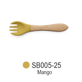 Inaie Complete Siliconen Maaltijdset &ndash; Mango | Bord, Kom, Beker, Slab &amp; Bestek &ndash; BPA-vrij