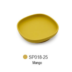 Inaie Complete Siliconen Maaltijdset &ndash; Mango | Bord, Kom, Beker, Slab &amp; Bestek &ndash; BPA-vrij