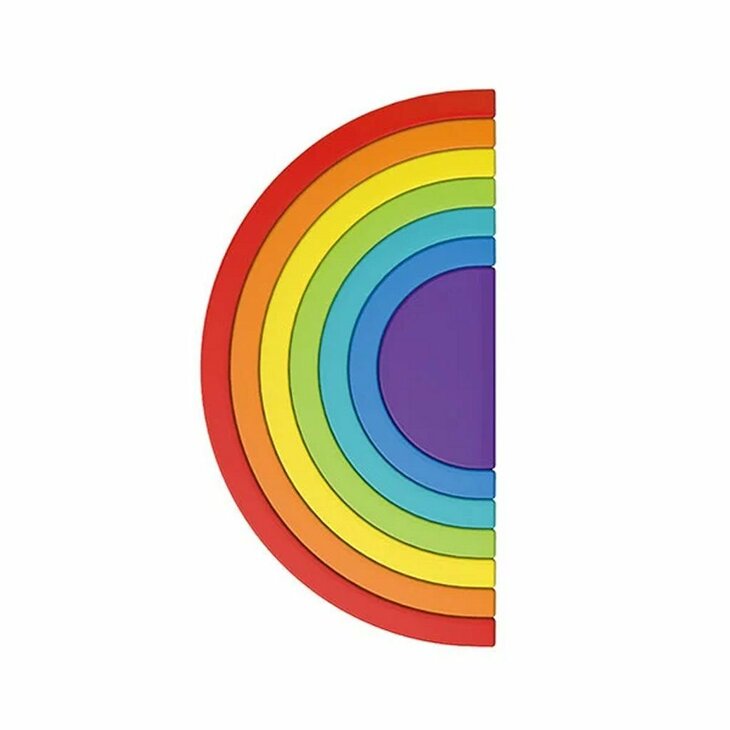 Little Stars regenboog stapeltoren 7 delig babyspeelgoed