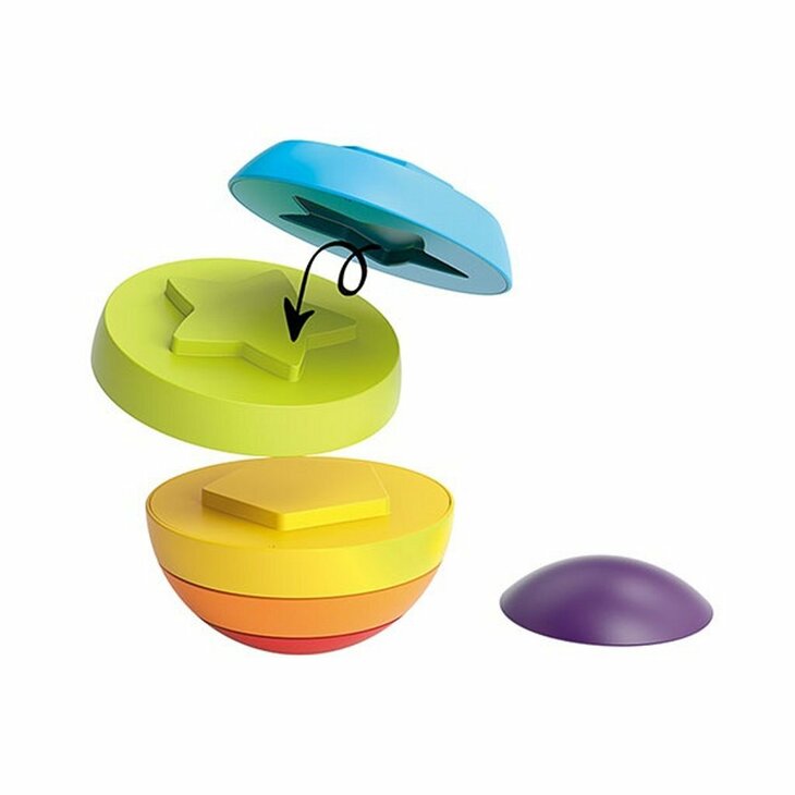 Little Stars stapeltoren puzzelbal 6 delig babyspeelgoed