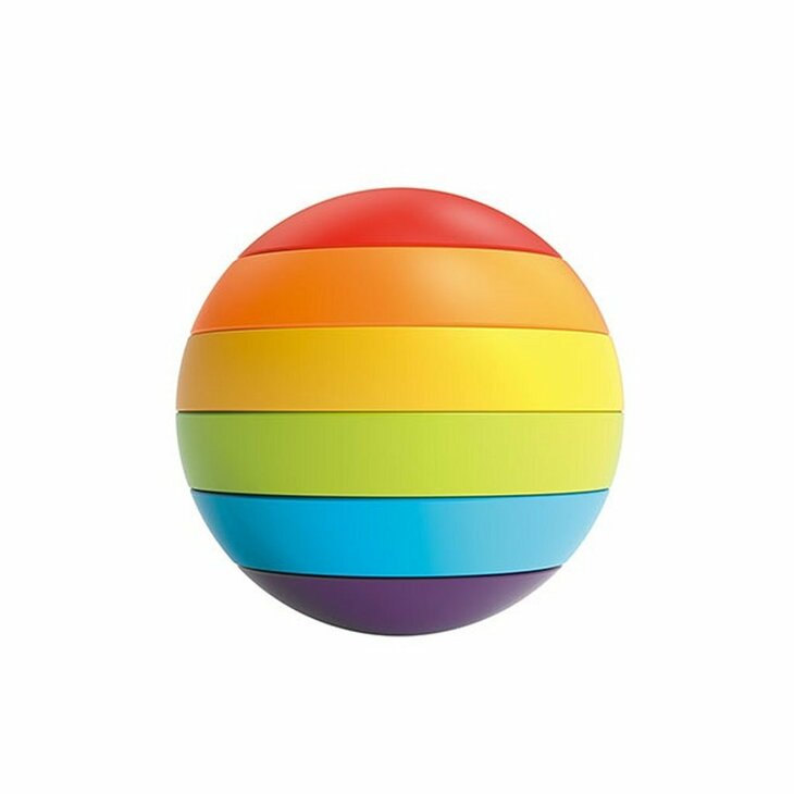 Little Stars stapeltoren puzzelbal 6 delig babyspeelgoed