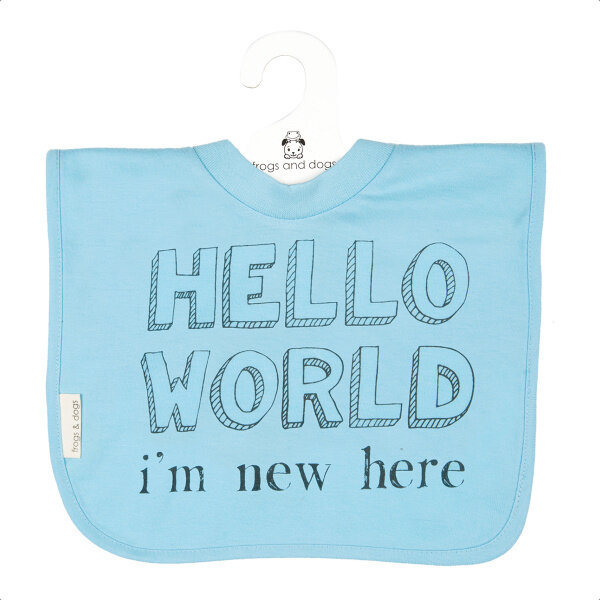 Frogs and Dogs Slabber hello world Blue